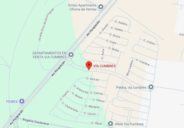Mapa de ubicación Cumbres Suites