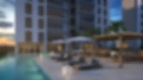 Propiedad DOWNTOWN CIUDAD MAYAKOBA Imagen 02 Alberca atardecer.jpg